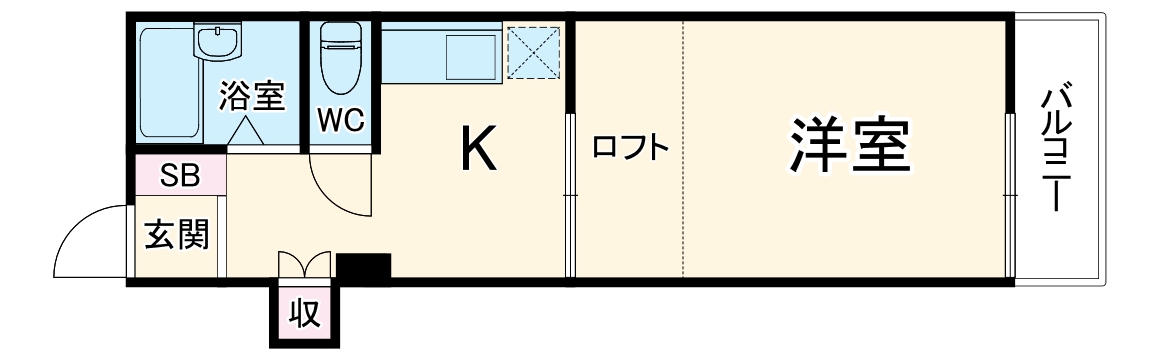 ベルエア港南の間取り