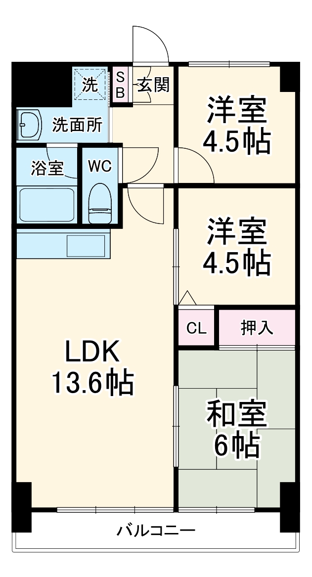 サンパーク名港の間取り