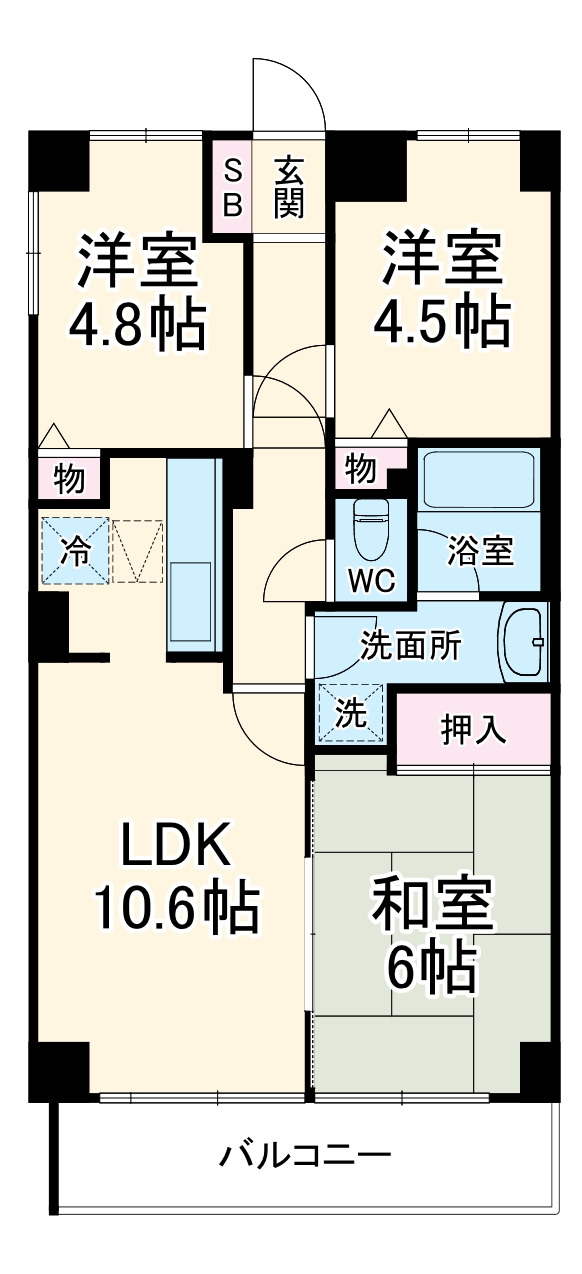 ヒルズ西武遊園地の間取り