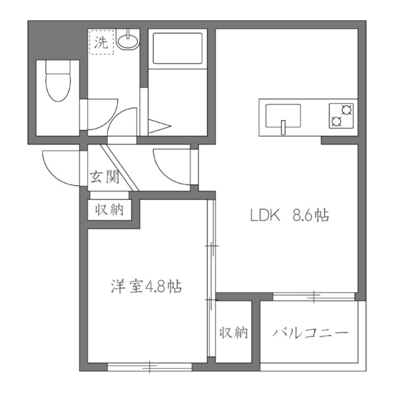 タウンコート飯田橋の間取り