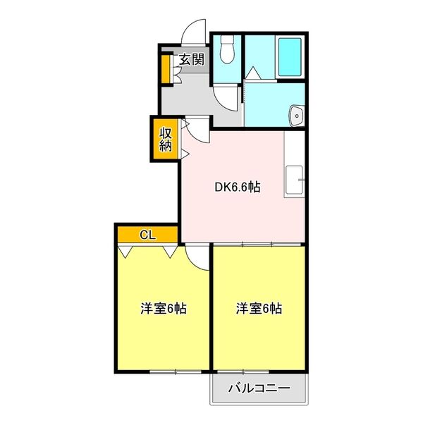 ポワールⅡの間取り