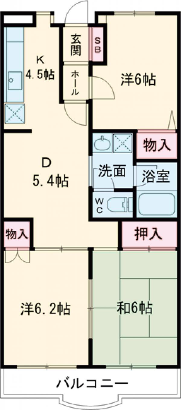コンフォール ソシアの間取り