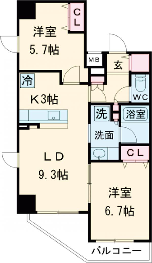 ラティエラ練馬の間取り