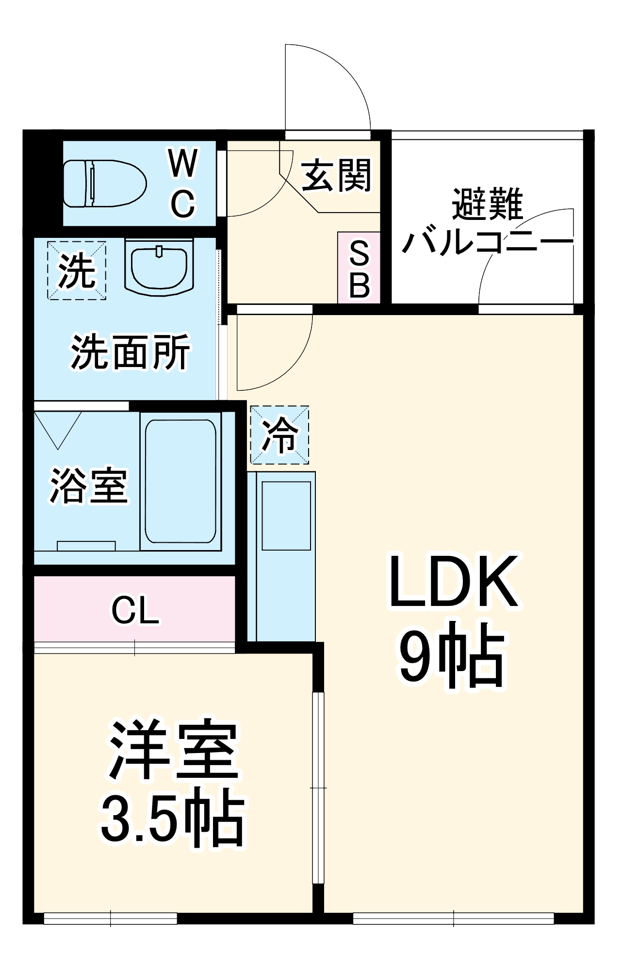ル・シェール南名古屋の間取り