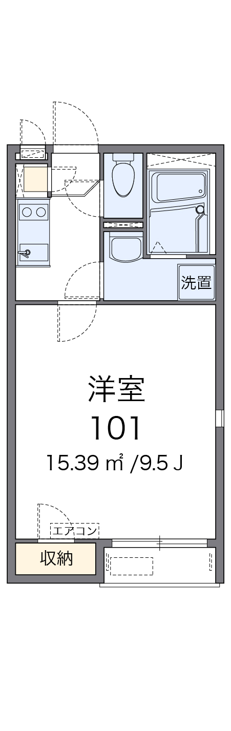 レオネクストハイツあおばの間取り