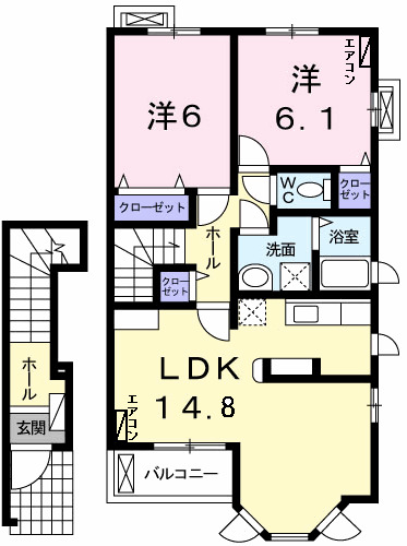 ルミナス・MⅢ A棟の間取り