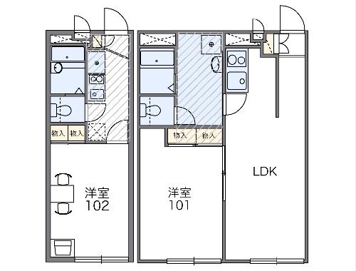 レオパレスかねたの間取り