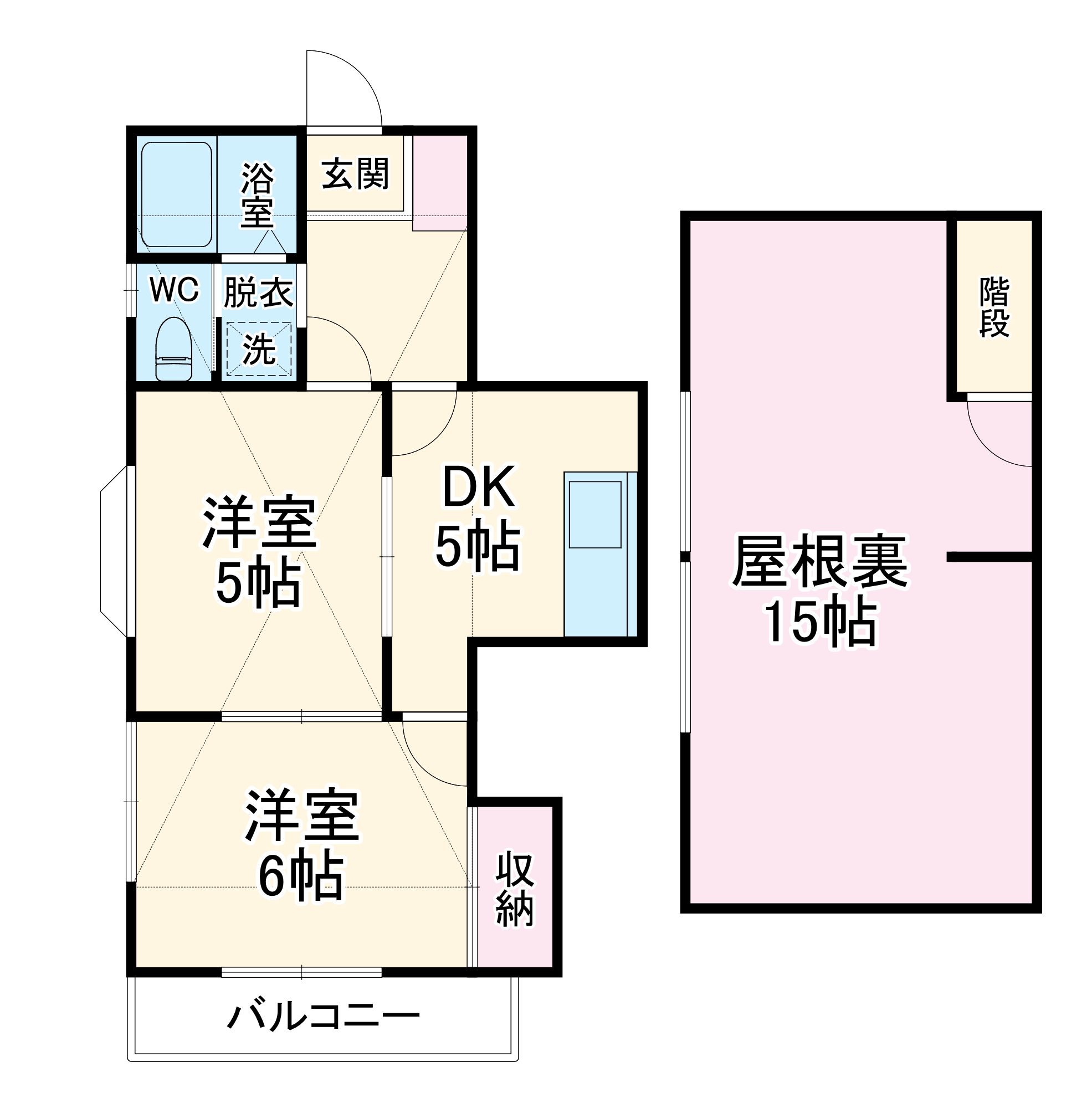 タウンコート藤原の間取り