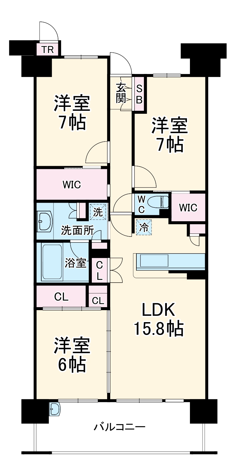ルネ・エアズヒルⅡ番館の間取り