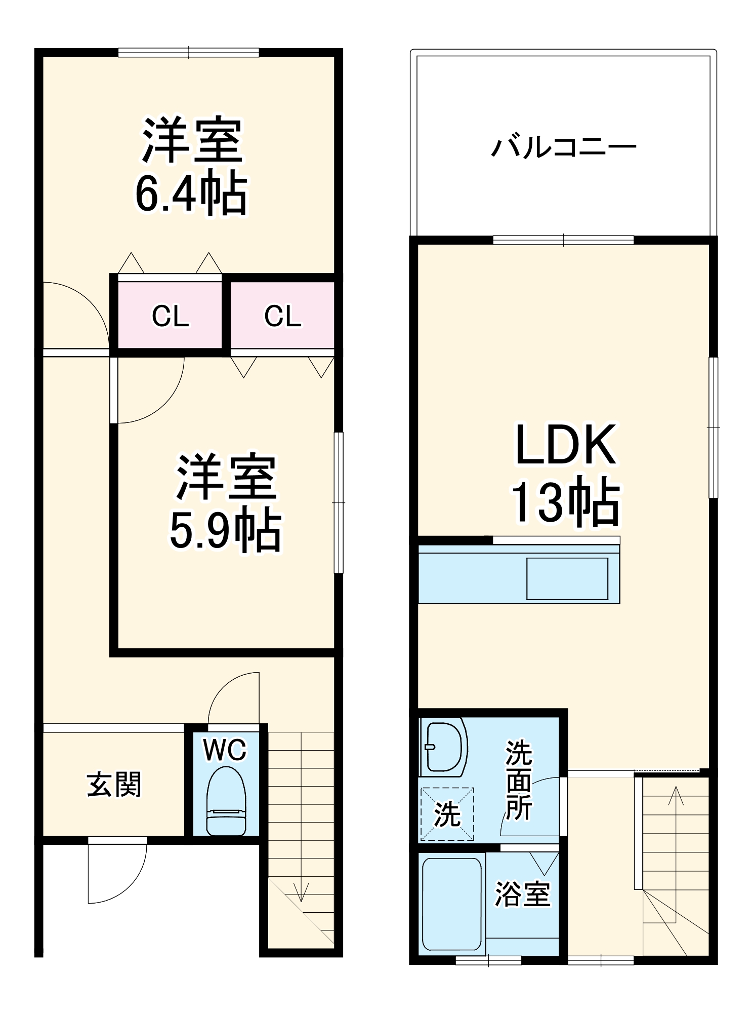 KOMOREBI~西郷通~の間取り