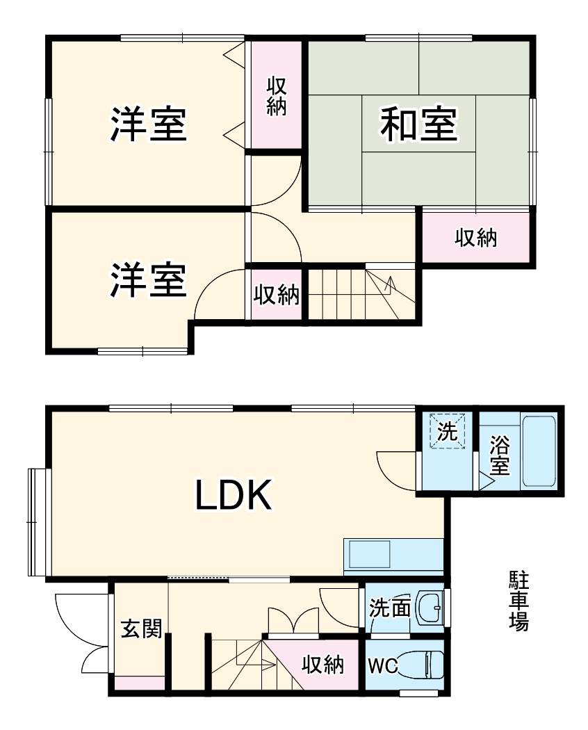 新吉田戸建の間取り