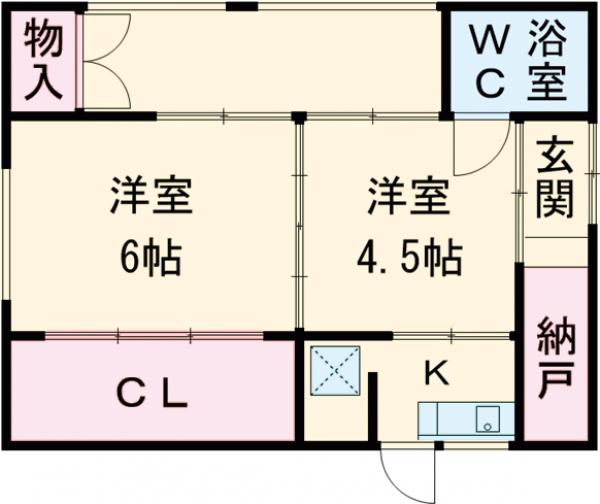 シックス貸家 5号棟の間取り
