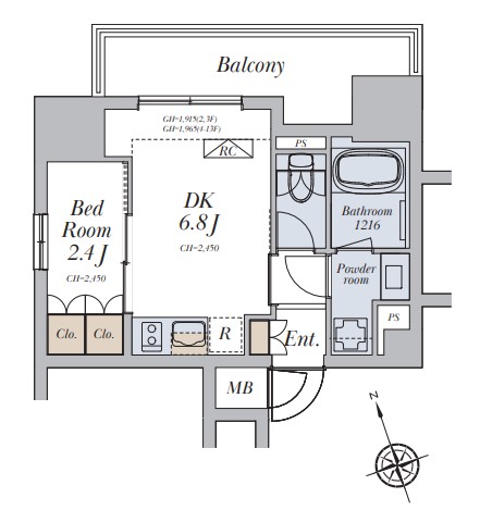 Alivis十条の間取り