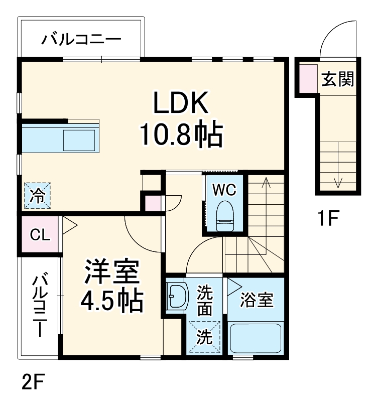An’s court天台の間取り