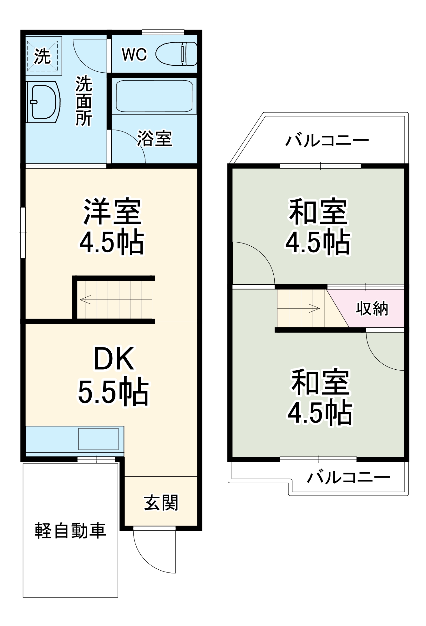 島頭1テラスの間取り