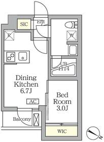 アジールコート三宿テラスの間取り