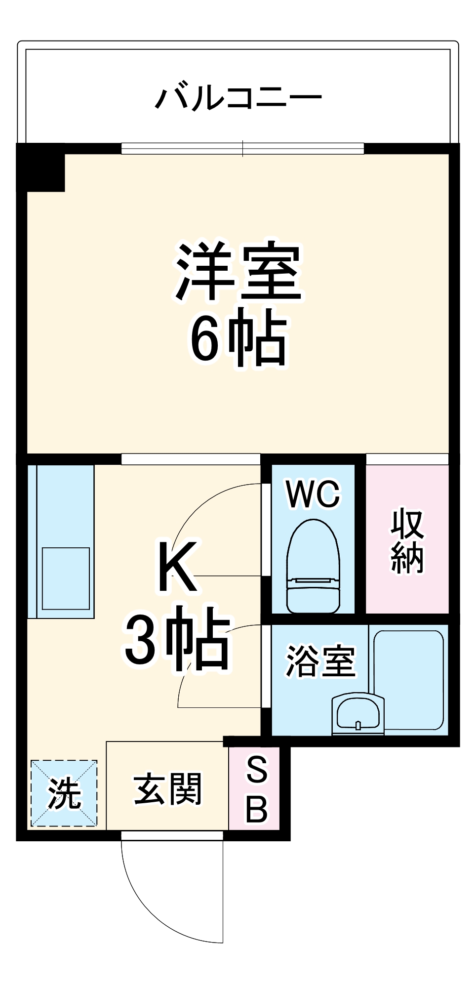 サンラック二条の間取り