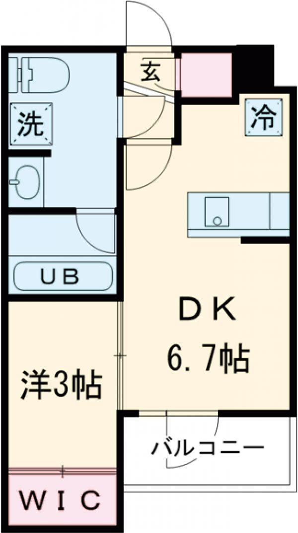アジールコート三宿テラスの間取り