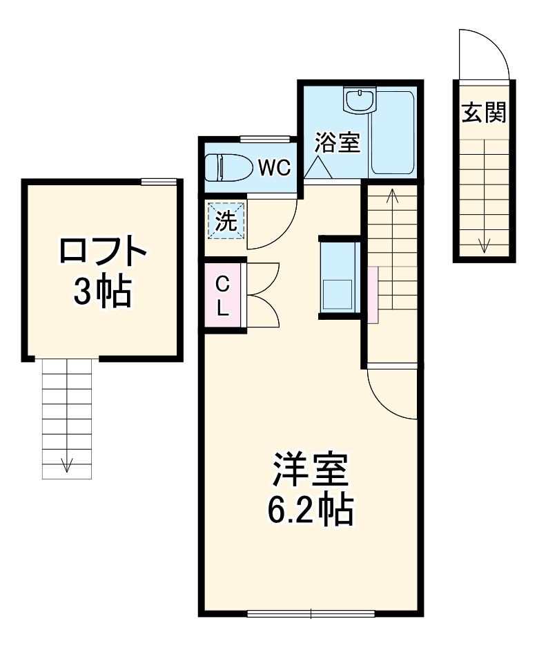 ヴィラ・メゾン鶴川の間取り