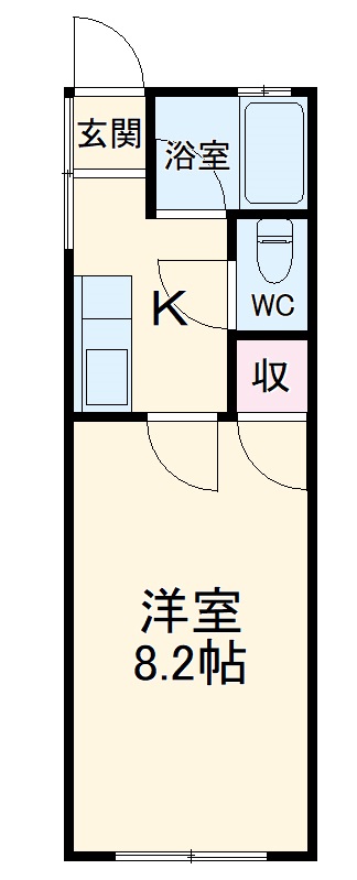望栄荘の間取り