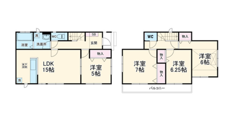 桶川坂田東戸建の間取り