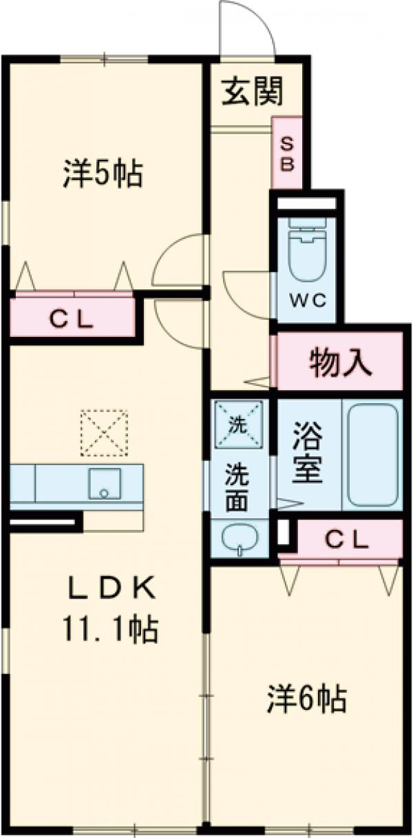 シャルマン青葉A棟の間取り