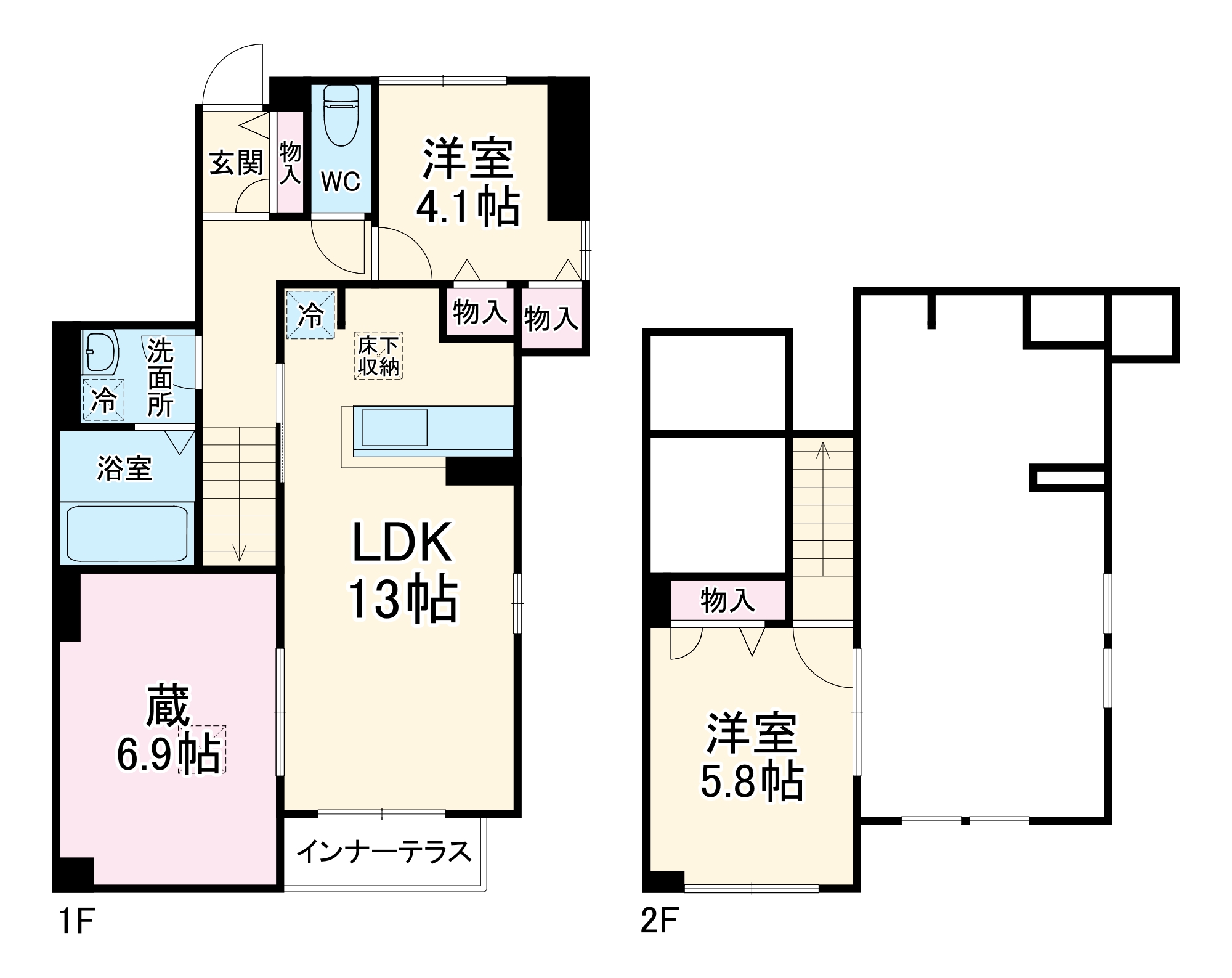 アイビスコートⅡの間取り