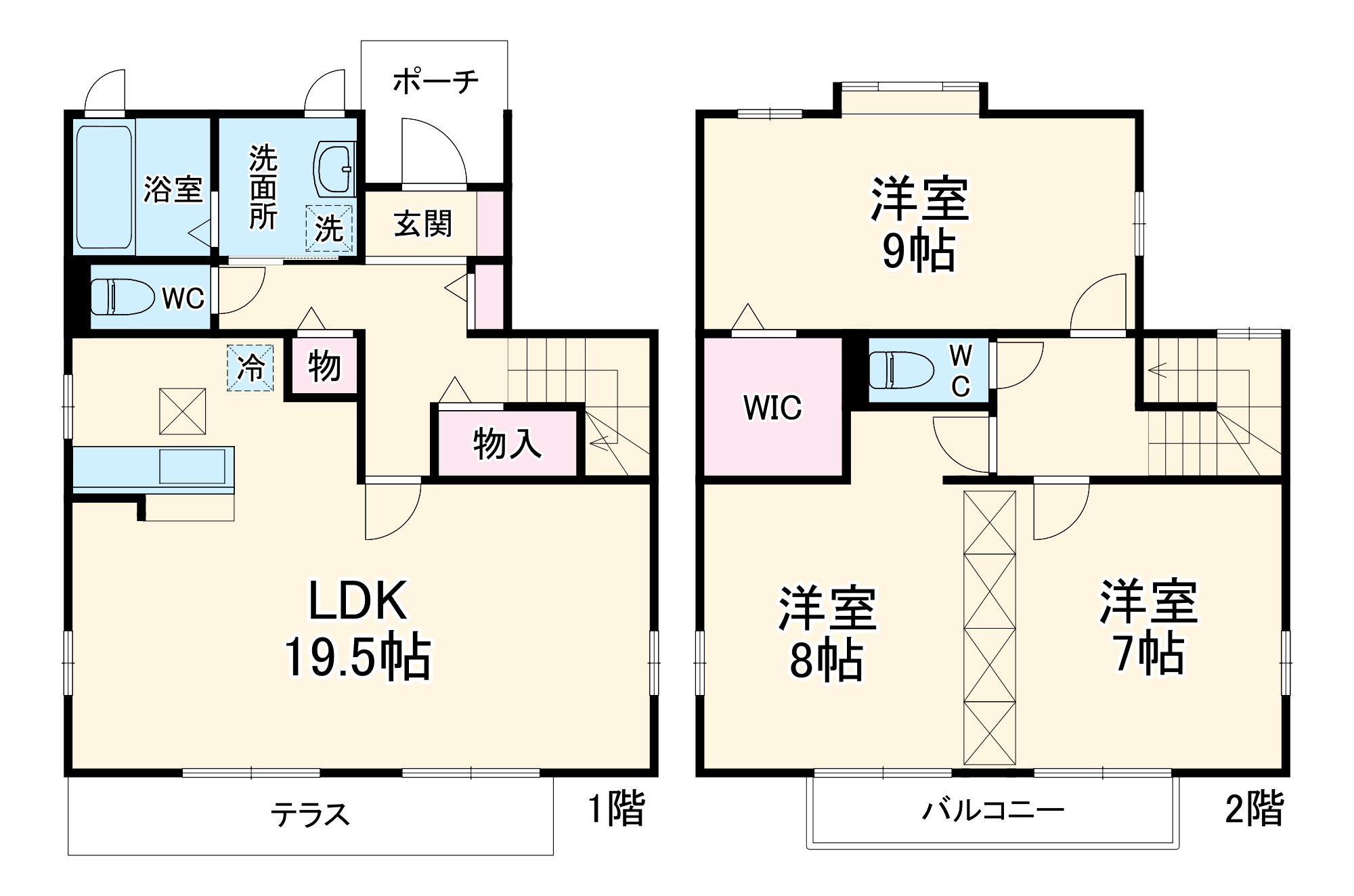 ラフィネ三橋Bの間取り