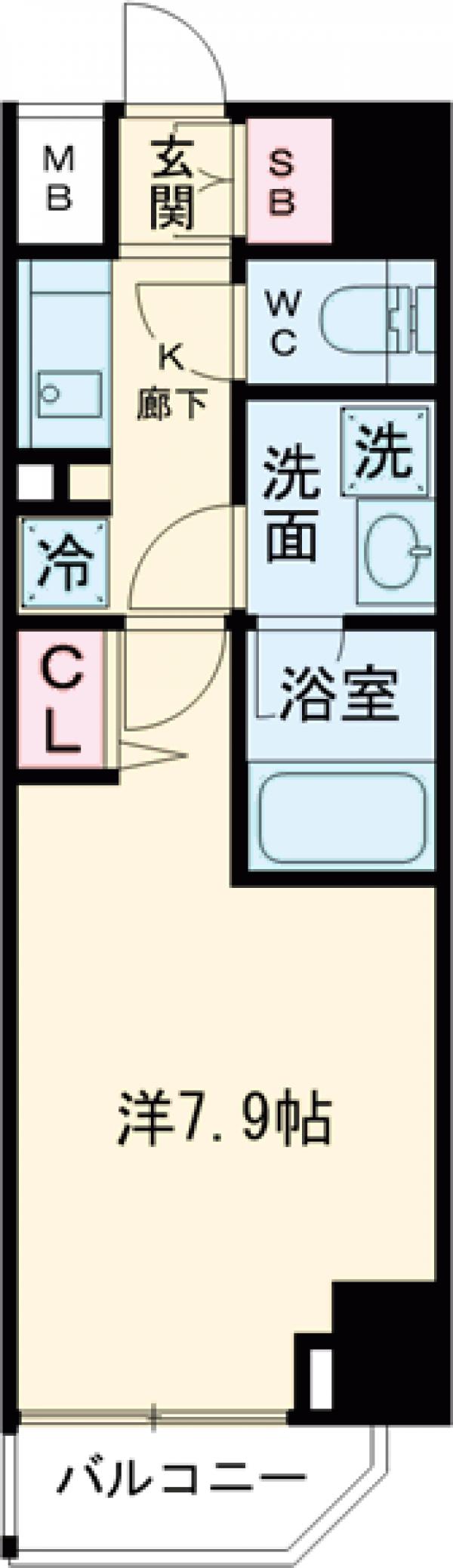 ジェノヴィア麻布十番グリーンヴェールの間取り
