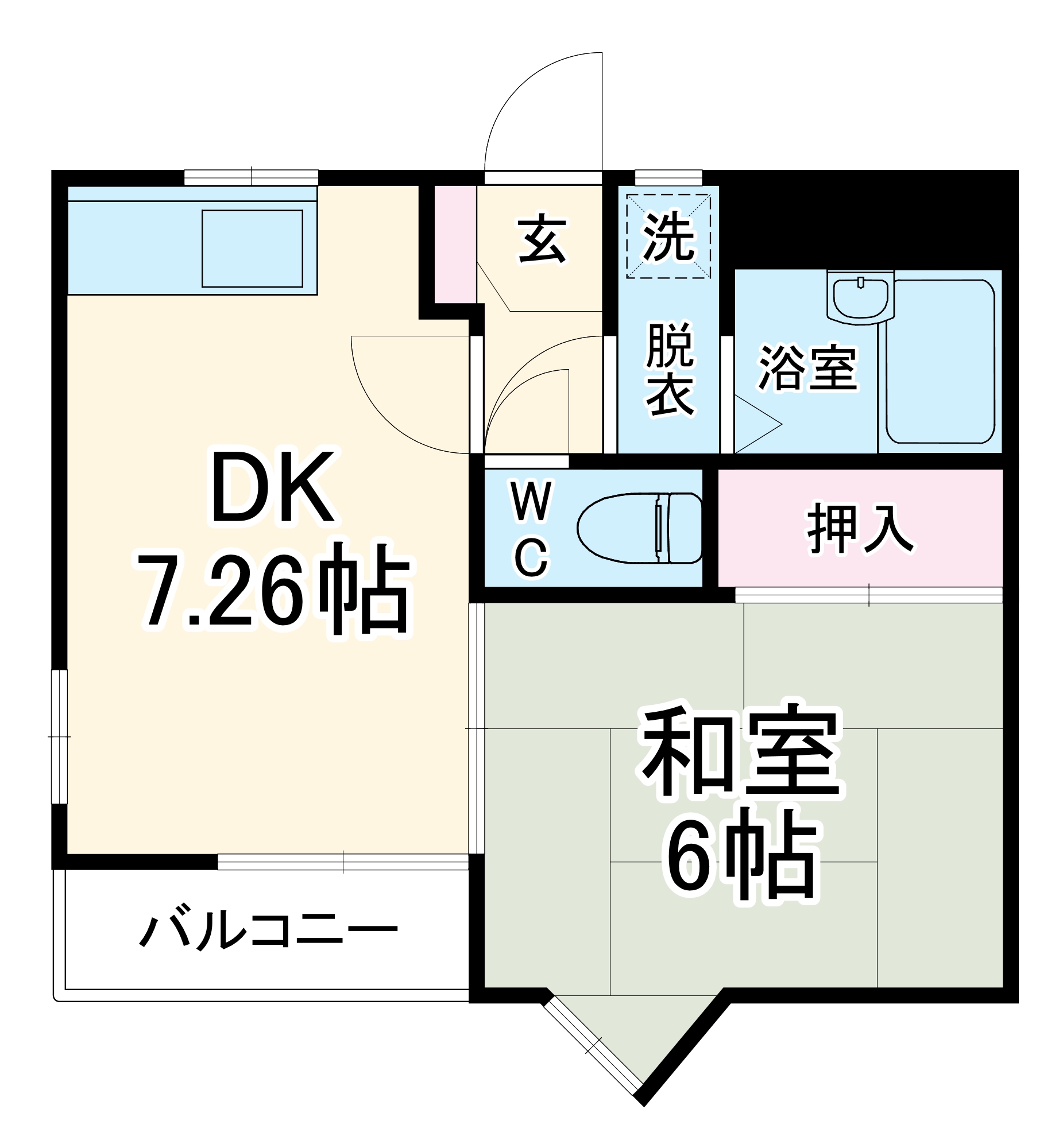スクウェアガーデンの間取り