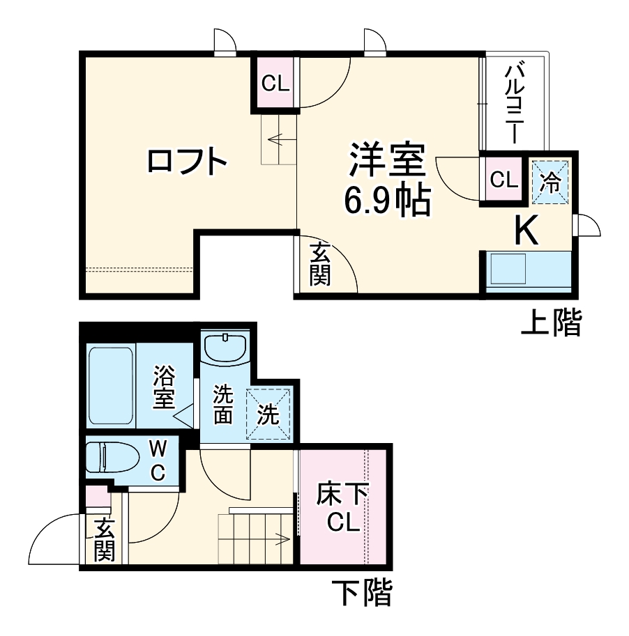 CB大和田セレーヌの間取り