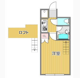 ハイツ岡町北の間取り