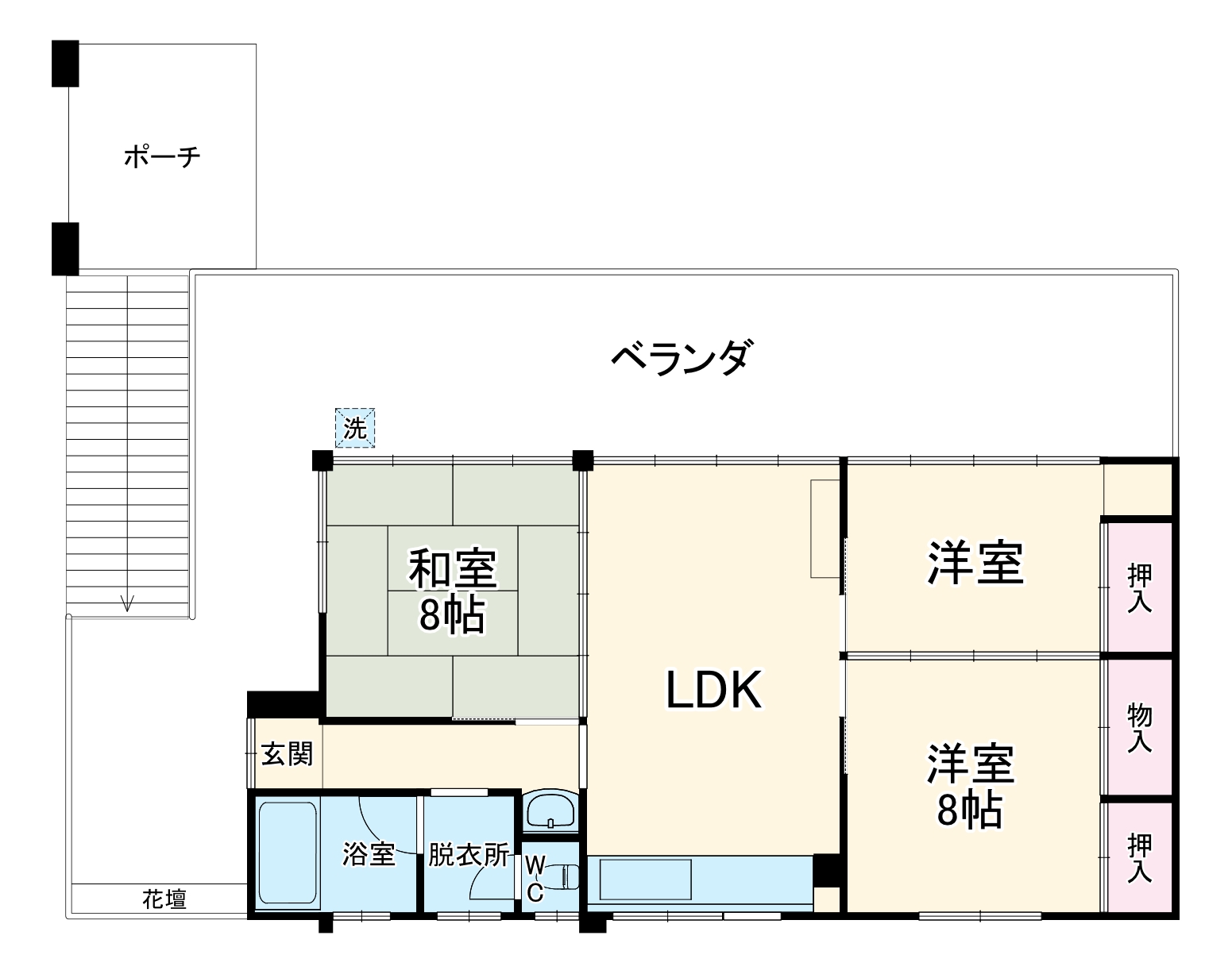 ヴィラ竜王の間取り