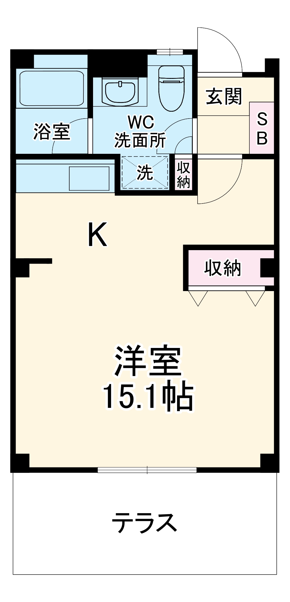 メイクスF棟の間取り