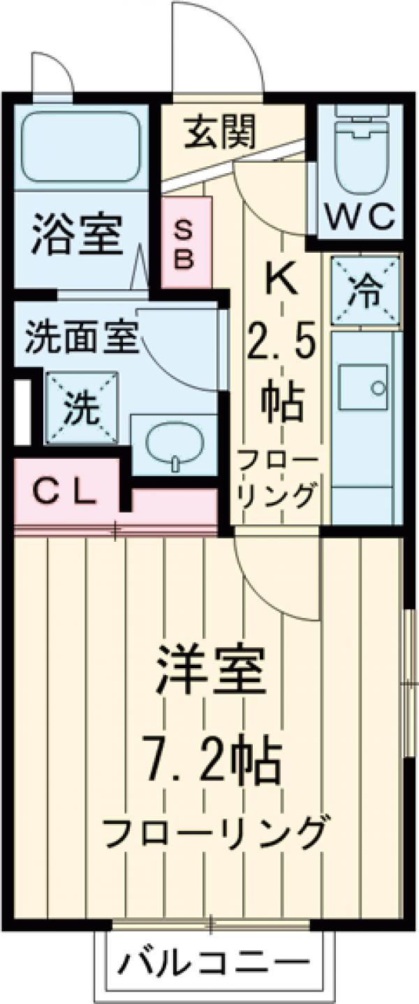 シャルマンウエストの間取り