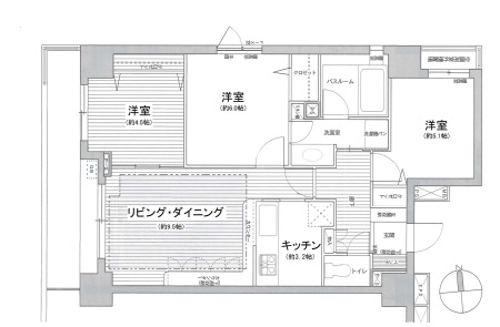 ライオンズマンション八王子シティ弐番館の間取り