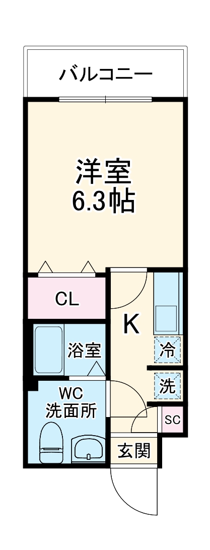 アルファコート草加２の間取り
