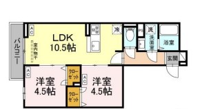 セレスティア南花畑Ⅲの間取り