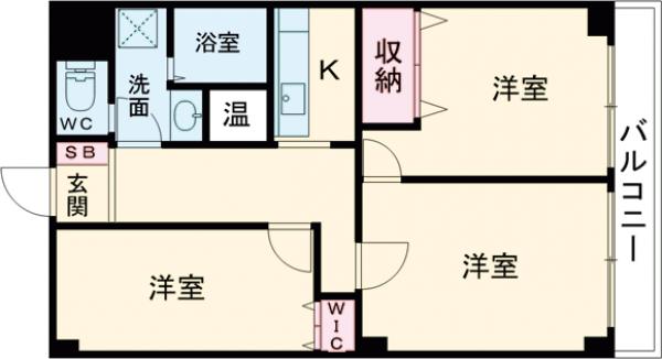 ライオンズマンション博多の間取り
