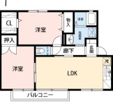 ロイヤルガーデンEの間取り
