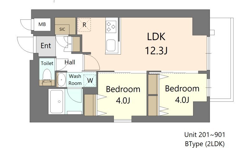 S-RESIDENCE王子enableの間取り