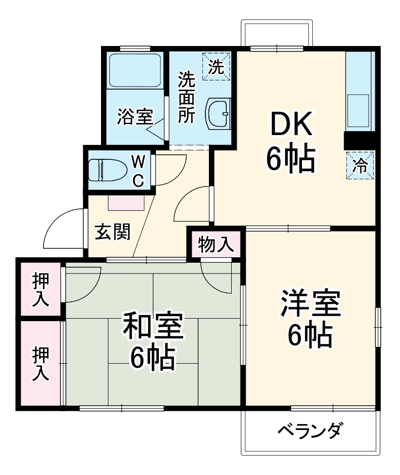 ハイツ・フローラの間取り