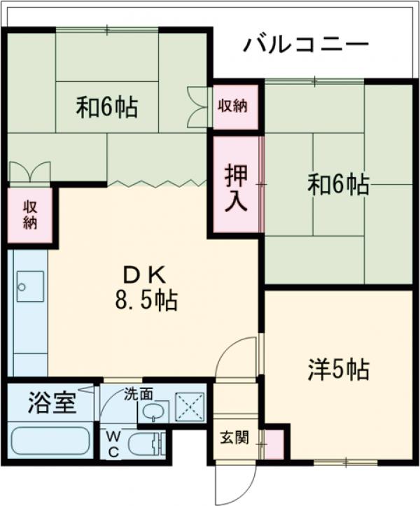 グリーンパーク第3の間取り