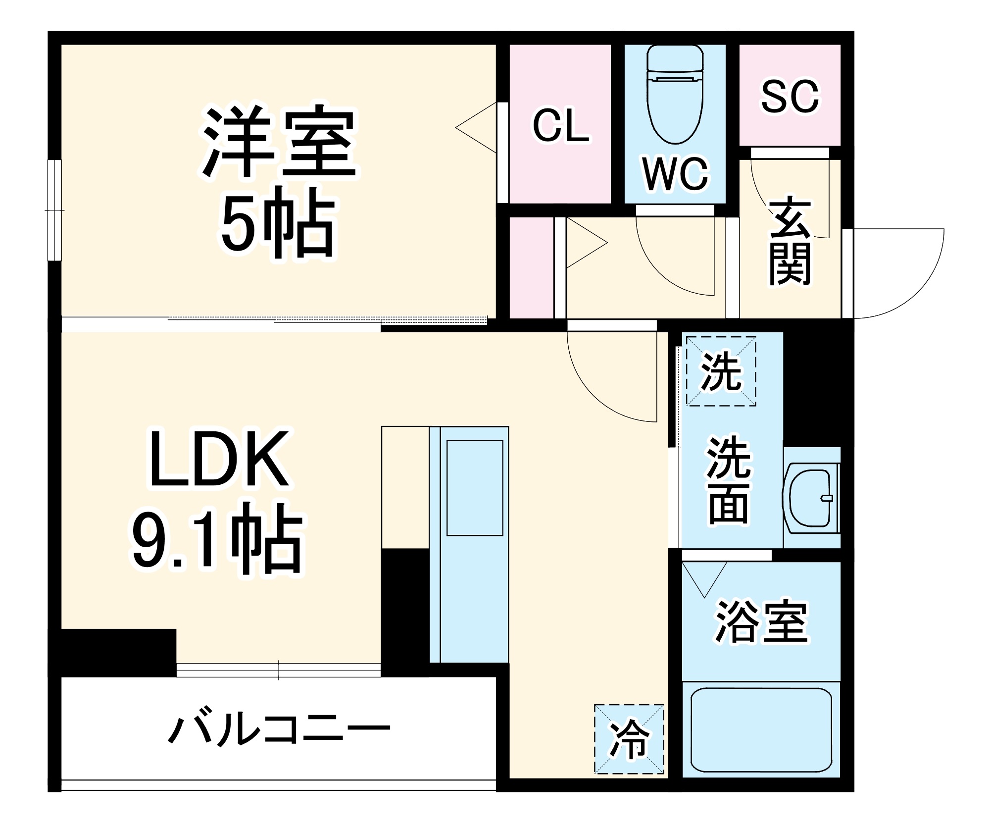 フラクタス相南1丁目の間取り