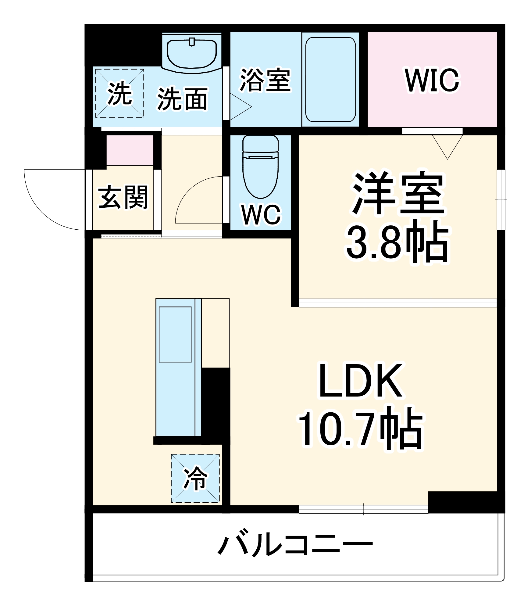 フラクタス相南1丁目の間取り
