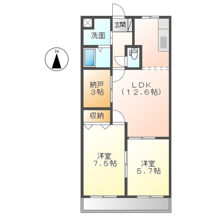 ビューティーハイム138の間取り