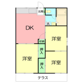 ビラサンロードAの間取り