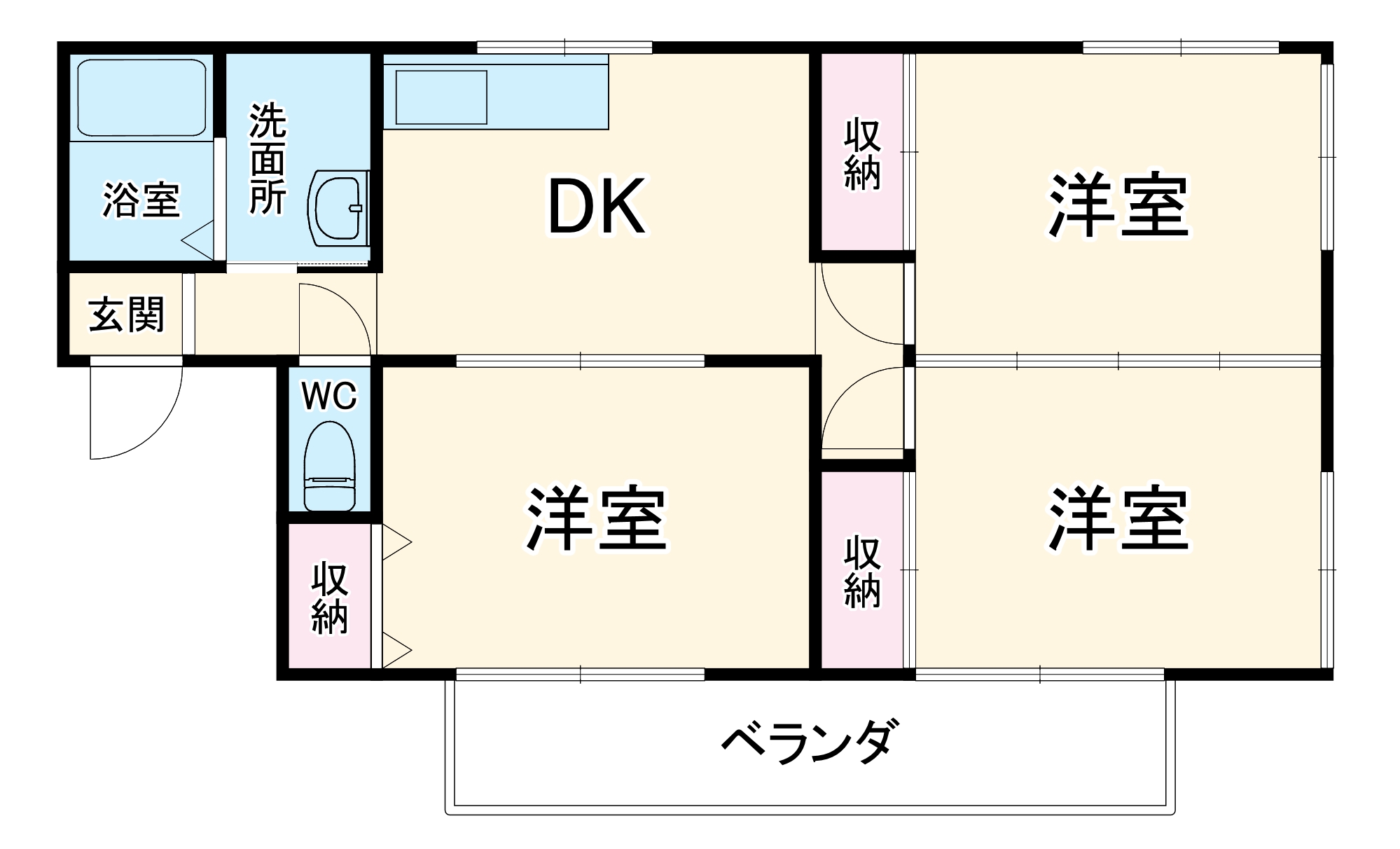 コーポ・フジサンフレッチェの間取り