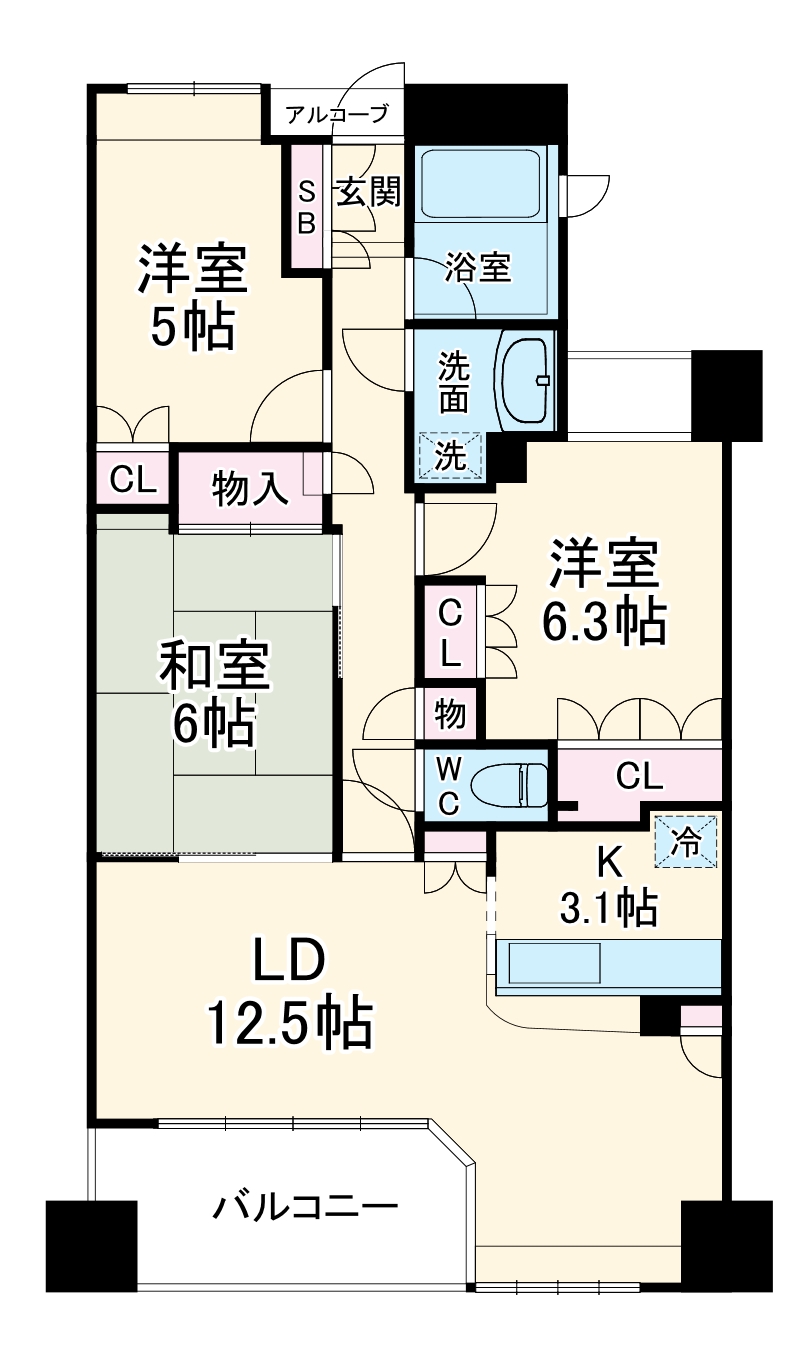 港北ガーデンハウスの間取り