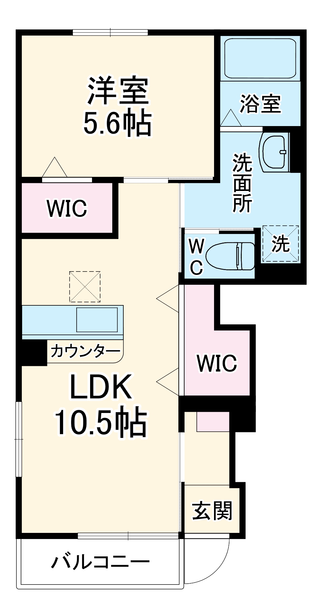 ルナ白羽の間取り
